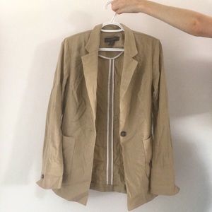 Beige/ tan linen blazer